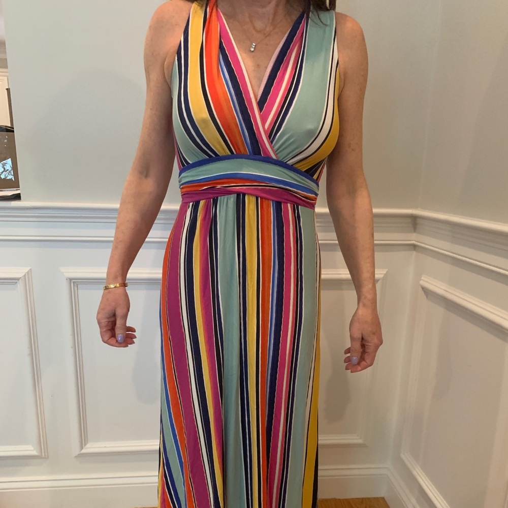 Tart Adrianna Striped Maxi Dress XS